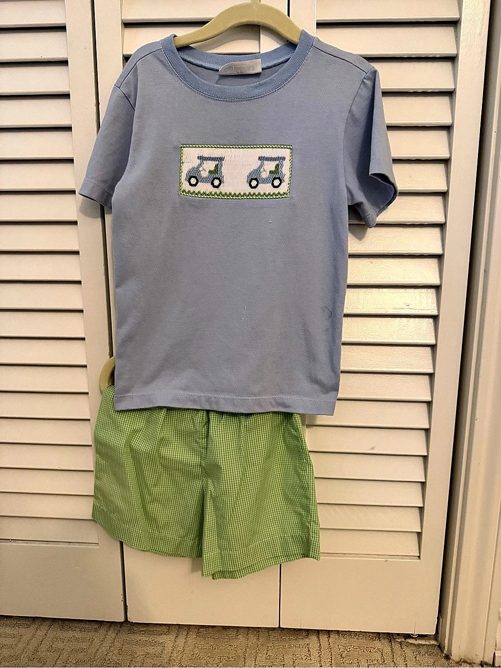 Golf Cart Smocked Set